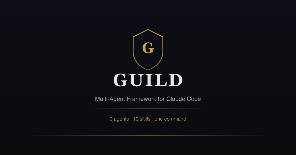 Guild — Spec-Driven Development for Claude Code